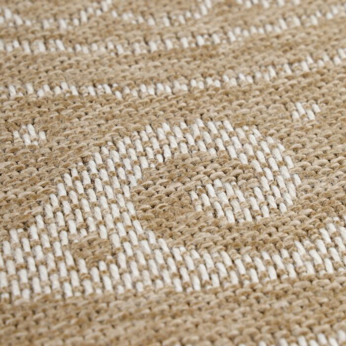 Comilla Rishi teppich indoor/outdoor rund Ø 120cm jute beige