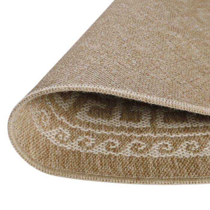 Comilla Rishi teppich indoor/outdoor rund Ø 120cm jute beige