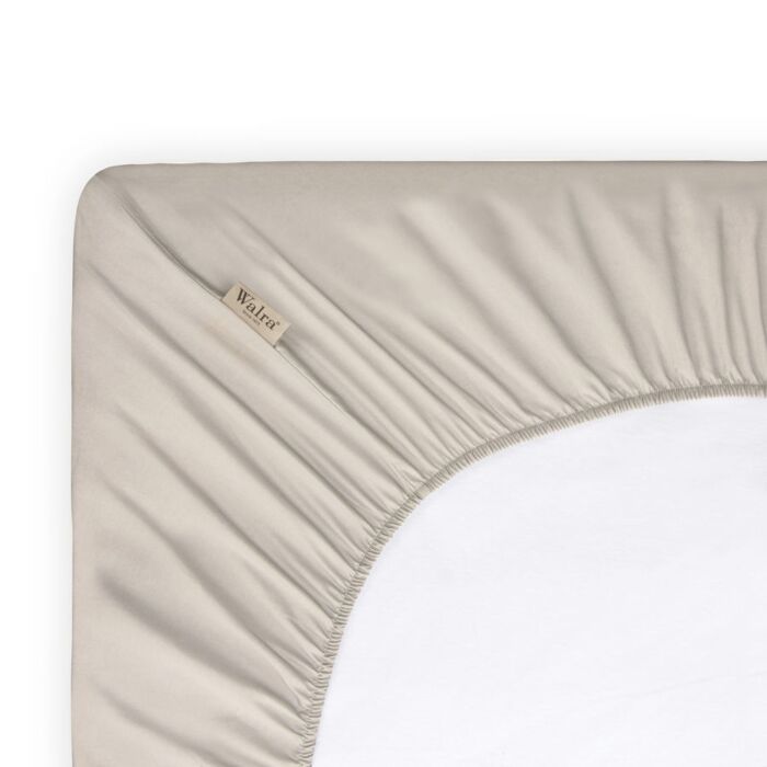Crispy Cotton spannbettlaken 90x200cm sand