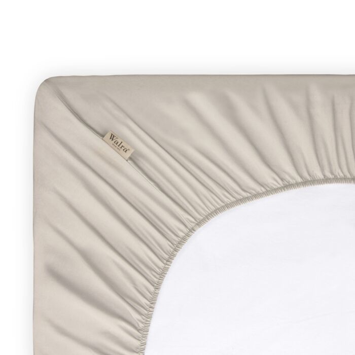 Crispy Cotton spannbettlaken 90x220cm sand