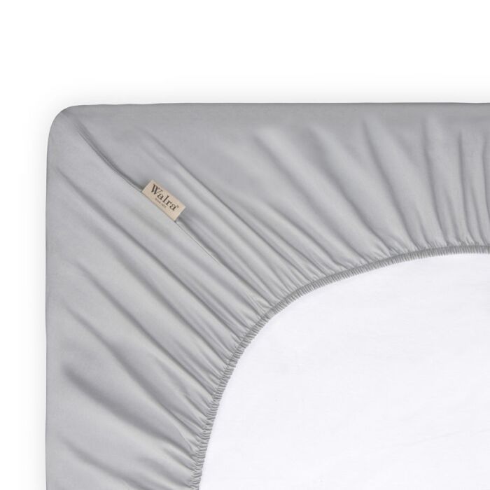 Crispy Cotton spannbettlaken 160x200cm grau
