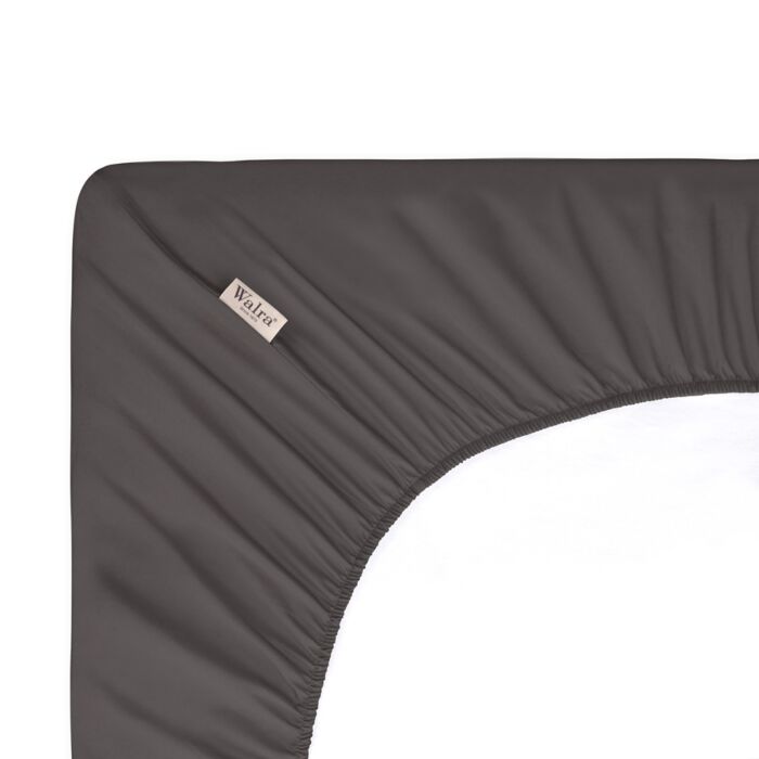Crispy Cotton spannbettlaken 160x220cm anthrazit