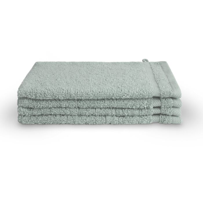 Bath Basics waschlappen/waschhandschuh 16x21cm meeresblau (4 stück)