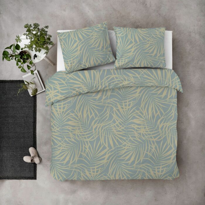 Sunny Palms bettwäsche 240x220cm jade