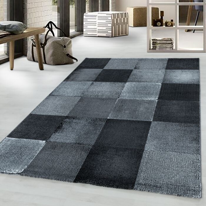 Costa Duva teppich kurzflor rechteckig 160x230cm schwarz