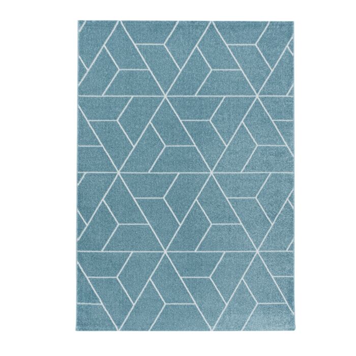 Efor Korz teppich kurzflor rechteckig 80x150cm blau