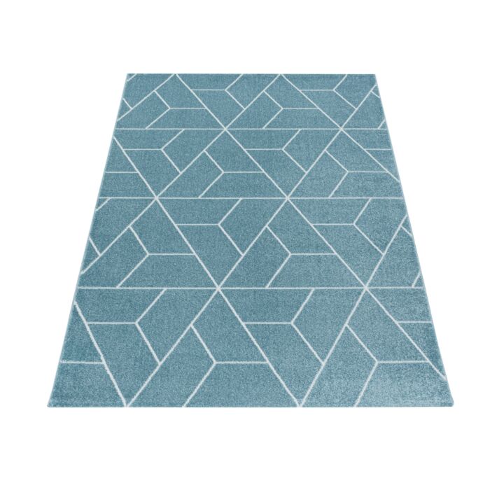 Efor Korz teppich kurzflor rechteckig 80x150cm blau