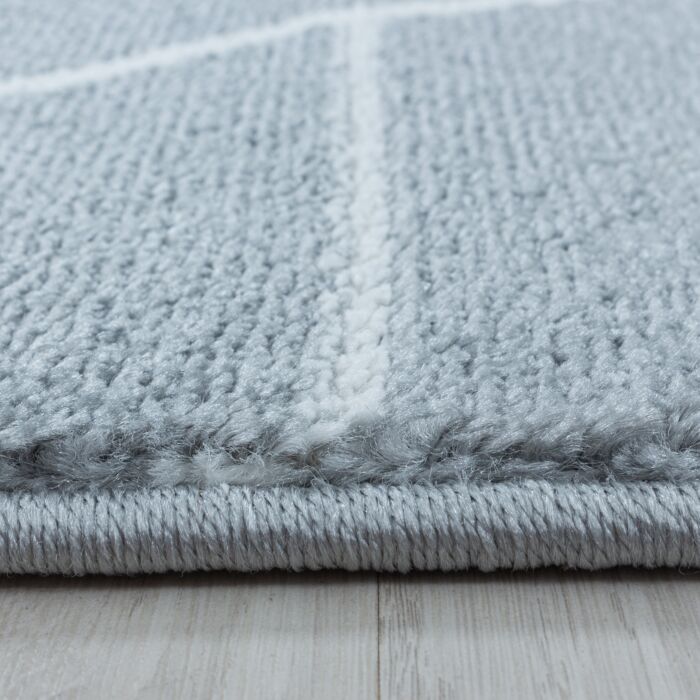 Efor Korz teppich kurzflor rechteckig 120x170cm grau