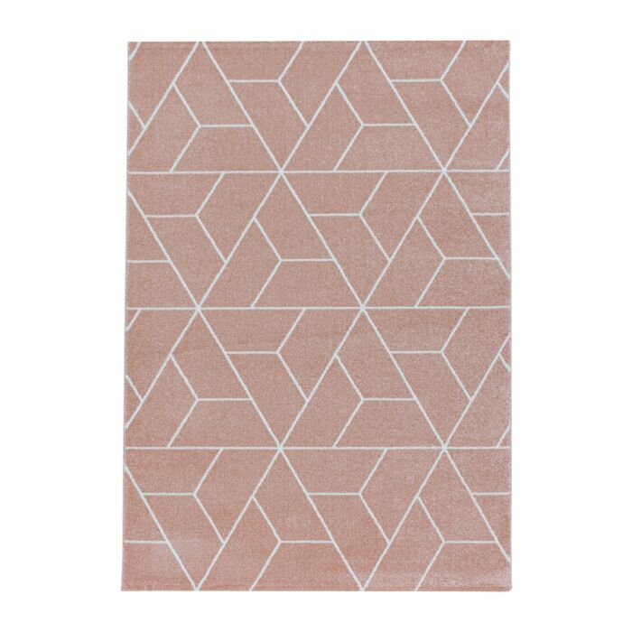 Efor Korz teppich kurzflor läufer 80x250cm rose