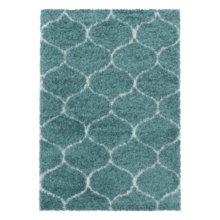 Salsa Shaggy teppich hochflor rechteckig 60x110cm blau