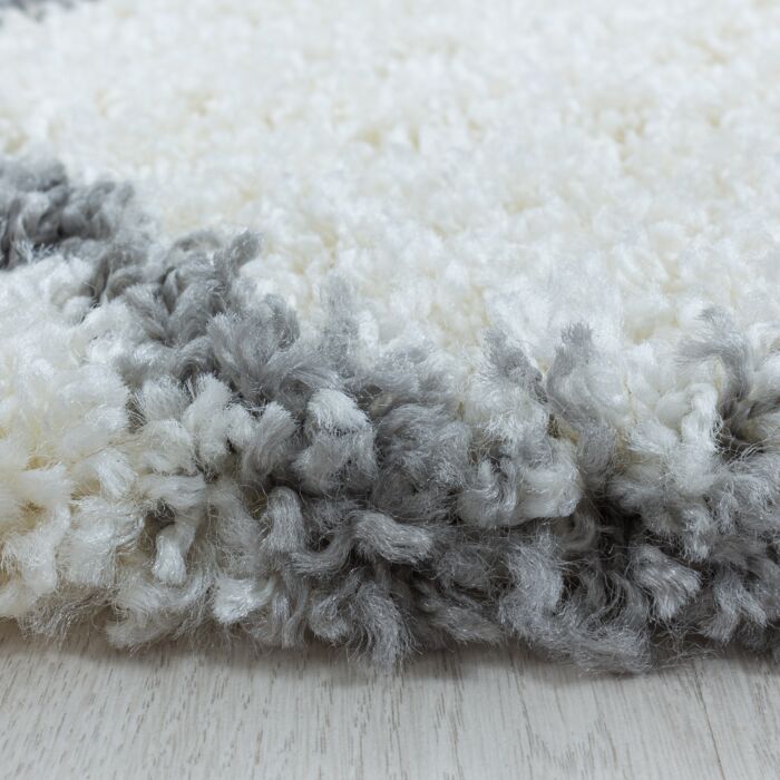 Salsa Shaggy teppich hochflor läufer 80x250cm creme