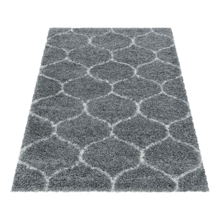 Salsa Shaggy teppich hochflor rechteckig 140x200cm grau