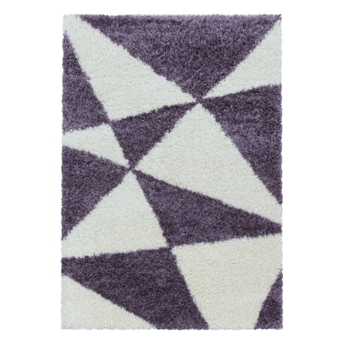 Tango Shaggy teppich hochflor rechteckig 160x230cm lila