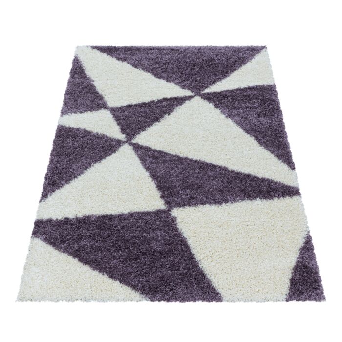 Tango Shaggy teppich hochflor rechteckig 160x230cm lila