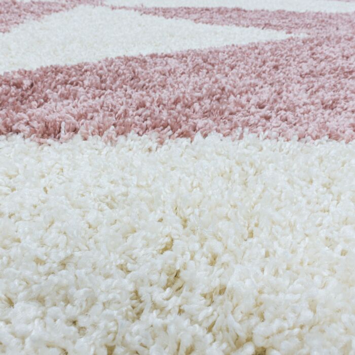 Tango Shaggy teppich hochflor rechteckig 140x200cm rose