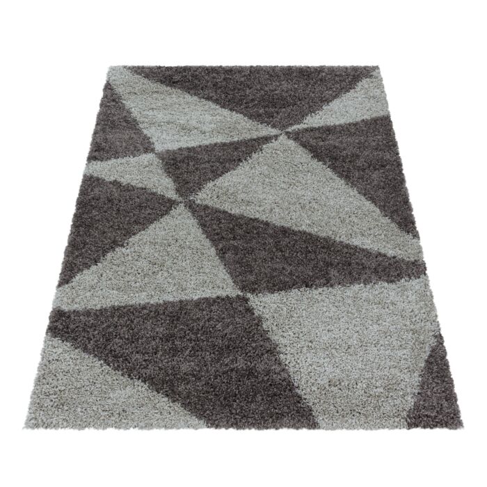Tango Shaggy teppich hochflor rechteckig 160x230cm taupe
