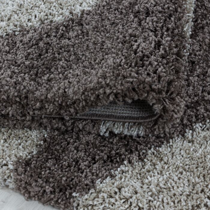 Tango Shaggy teppich hochflor rechteckig 160x230cm taupe