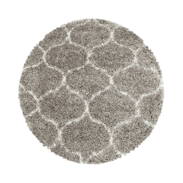 Salsa Shaggy teppich hochflor rund Ø 160cm beige