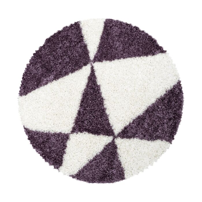 Tango Shaggy teppich hochflor rund Ø 200cm lila