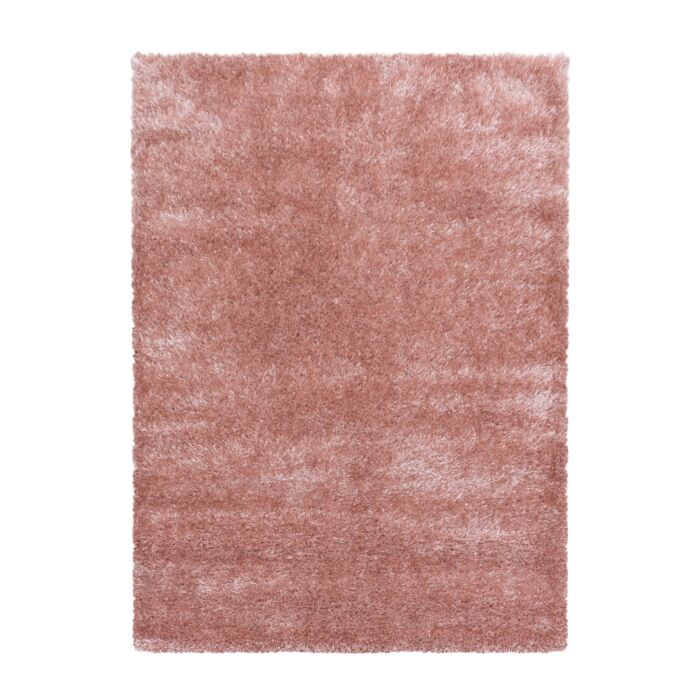 Brilliant Shaggy teppich hochflor rechteckig 80x150cm rose