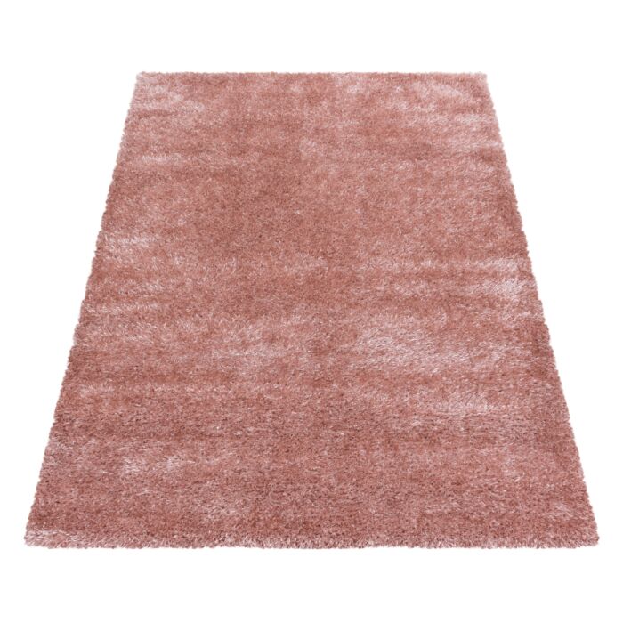 Brilliant Shaggy teppich hochflor rechteckig 80x150cm rose