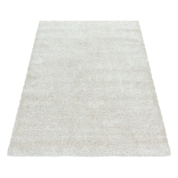 Brilliant Shaggy teppich hochflor läufer 80x250cm naturfarbe