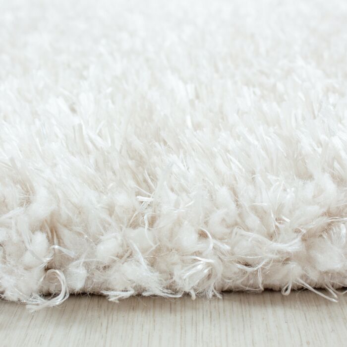Brilliant Shaggy teppich hochflor läufer 80x250cm naturfarbe