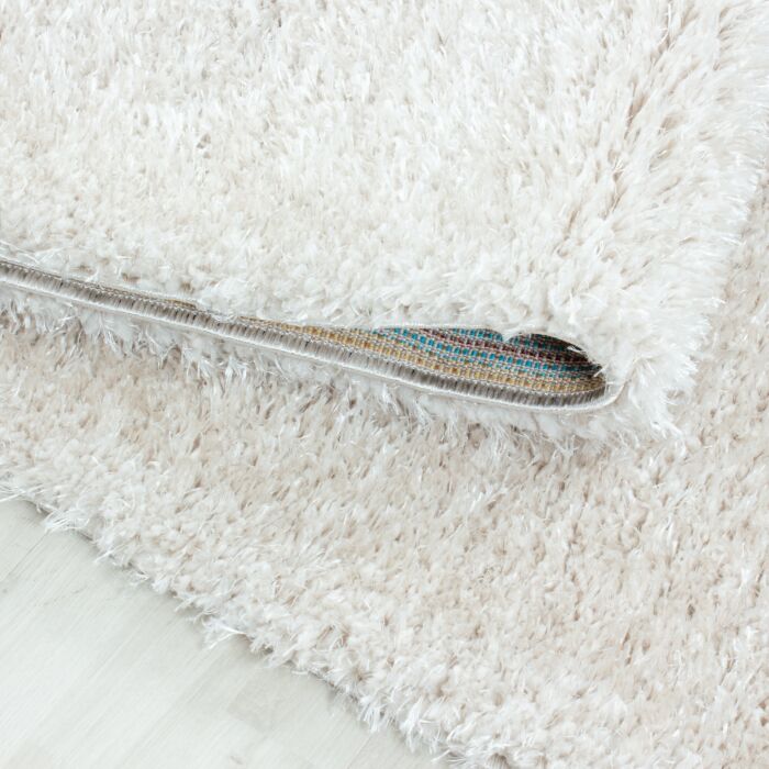 Brilliant Shaggy teppich hochflor läufer 80x250cm naturfarbe