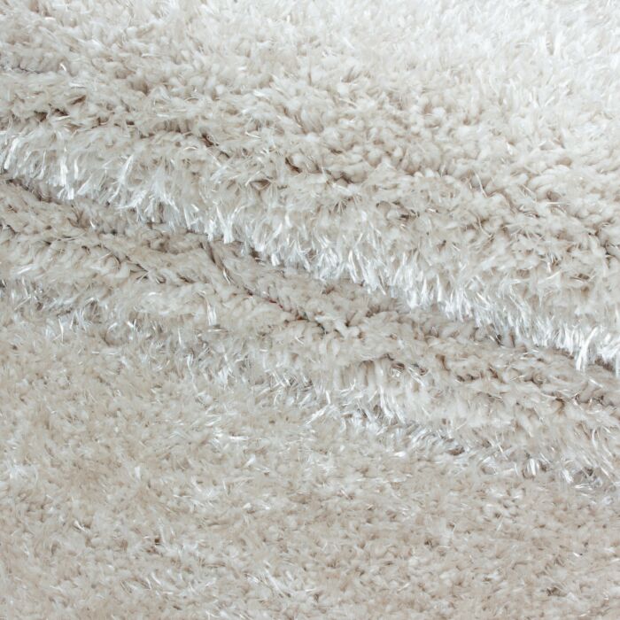 Brilliant Shaggy teppich hochflor läufer 80x250cm naturfarbe