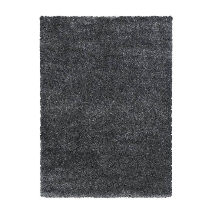 Brilliant Shaggy teppich hochflor läufer 80x250cm grau