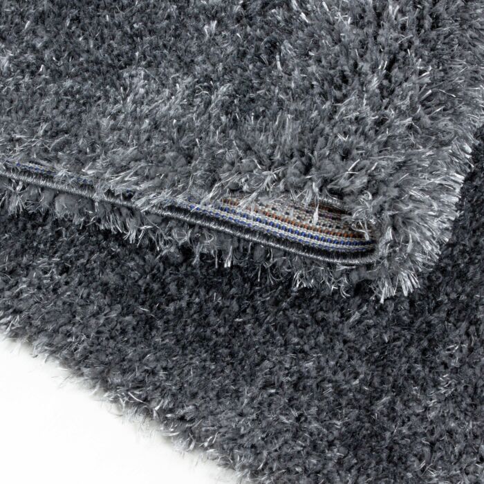 Brilliant Shaggy teppich hochflor läufer 80x250cm grau