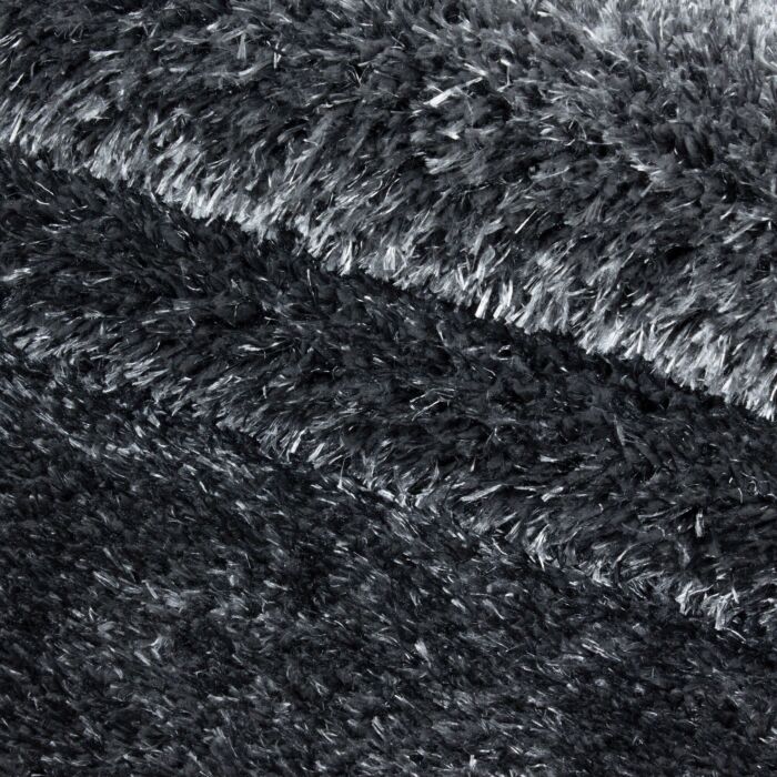 Brilliant Shaggy teppich hochflor läufer 80x250cm grau