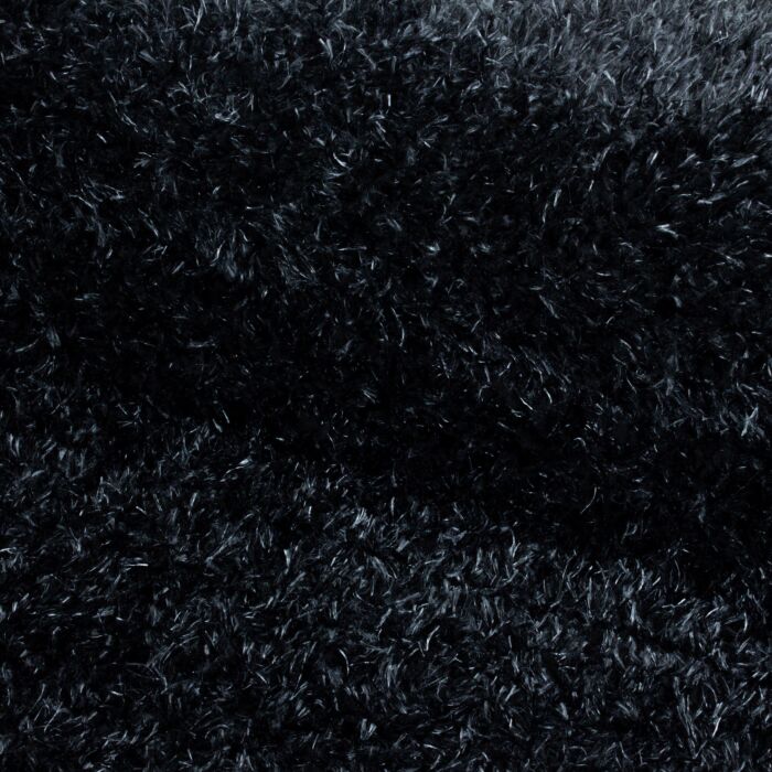 Brilliant Shaggy teppich hochflor läufer 80x250cm schwarz