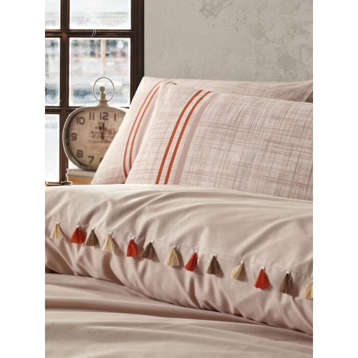 Candy bettwäsche-set 200x220cm baumwolle renforce merri beige