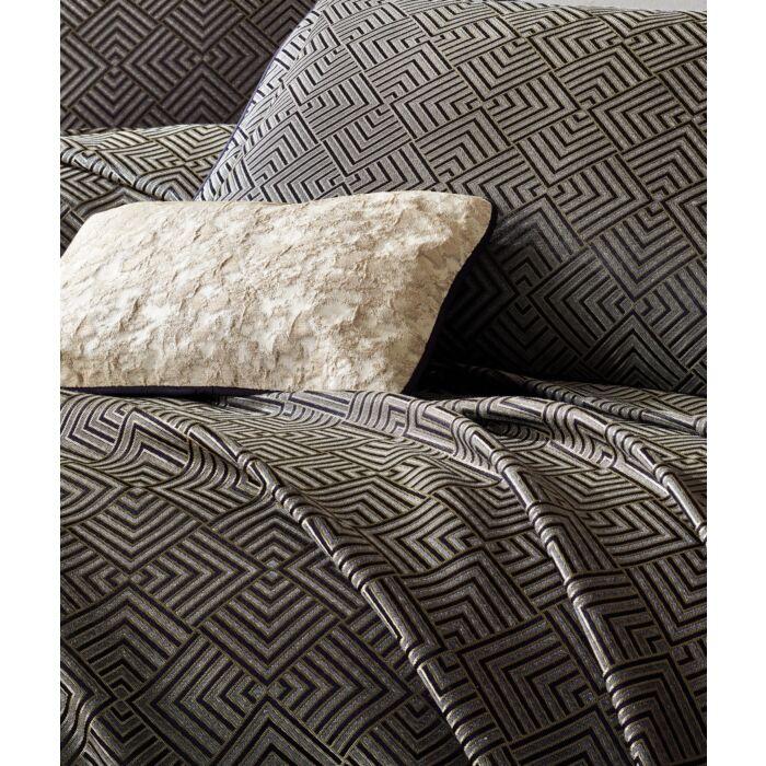 Smart tagesdecke-set 260x250cm polyester mit zierkissen und 2 zierkissenbezügen esta navy blau