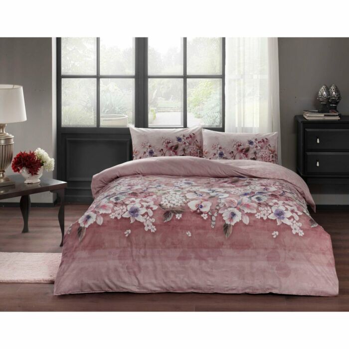 Liza renforce bettwäsche-set 200x220cm gedroogde rosa
