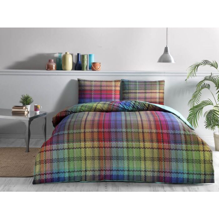 Colorful renforce antibakterielle bettwäsche-set 200x220cm mehrfarbig