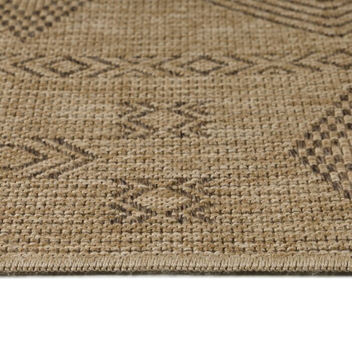 Dhaka Baita teppich indoor/outdoor läufer 80x250cm jute schwarz
