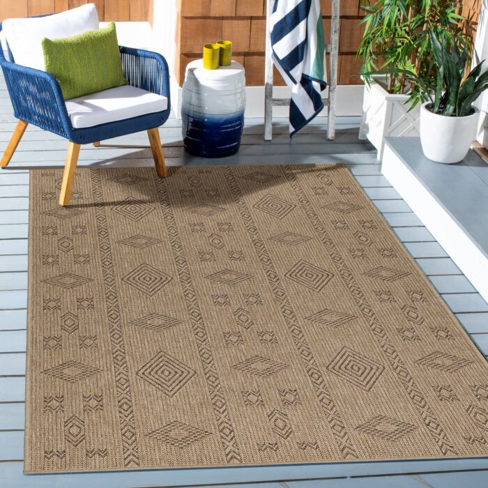 Dhaka Baita teppich indoor/outdoor rechteckig 280x370cm jute schwarz