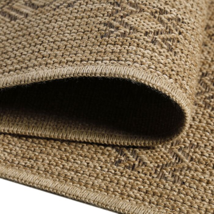 Dhaka Baita teppich indoor/outdoor läufer 80x250cm jute schwarz