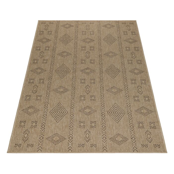 Dhaka Baita teppich indoor/outdoor läufer 80x250cm jute schwarz