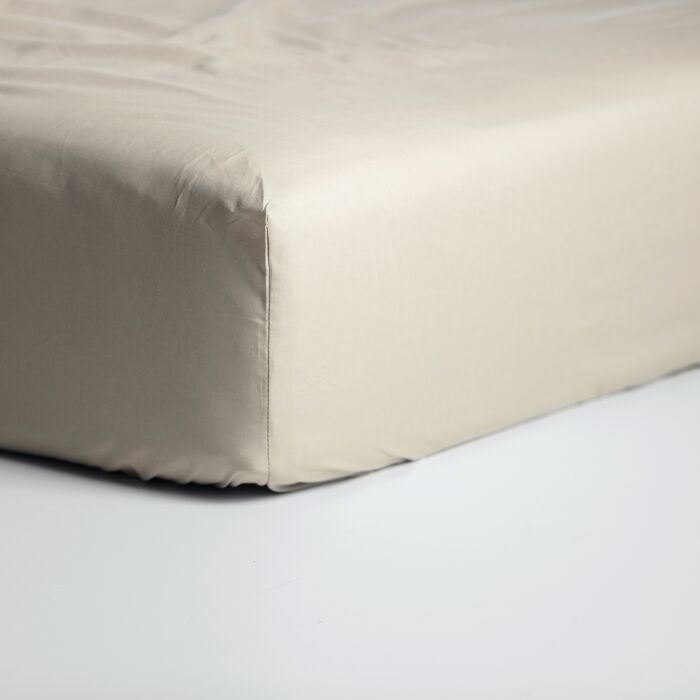 Cinderella Weekend spannbettlaken 160x210cm baumwolle taupe (bis 25cm)