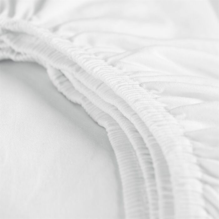 Cinderella spannbettlaken 90x200cm jersey weiß (bis 25cm)