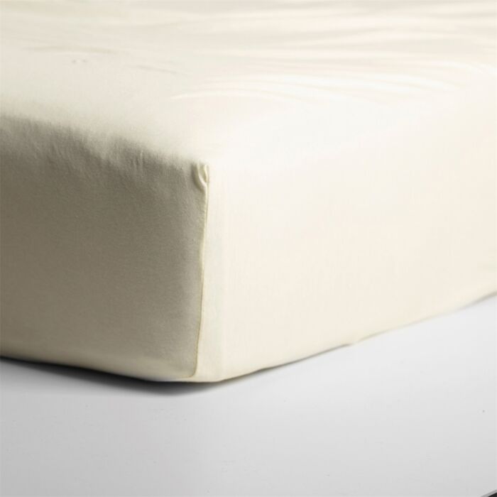Cinderella spannbettlaken 200x200cm jersey elfenbeinweiß (bis 25cm)