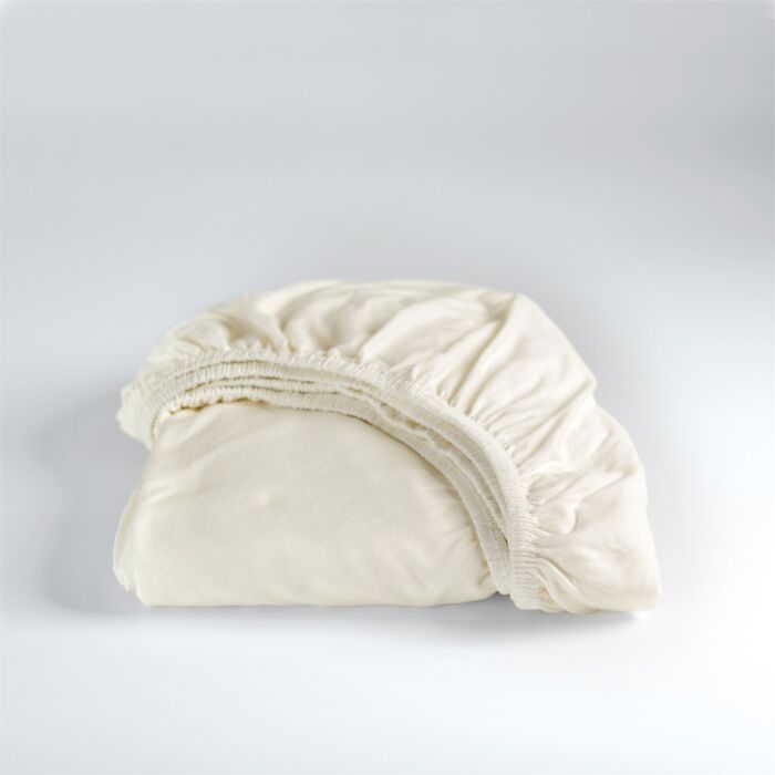 Cinderella spannbettlaken 70x200cm jersey elfenbeinweiß (bis 25cm)