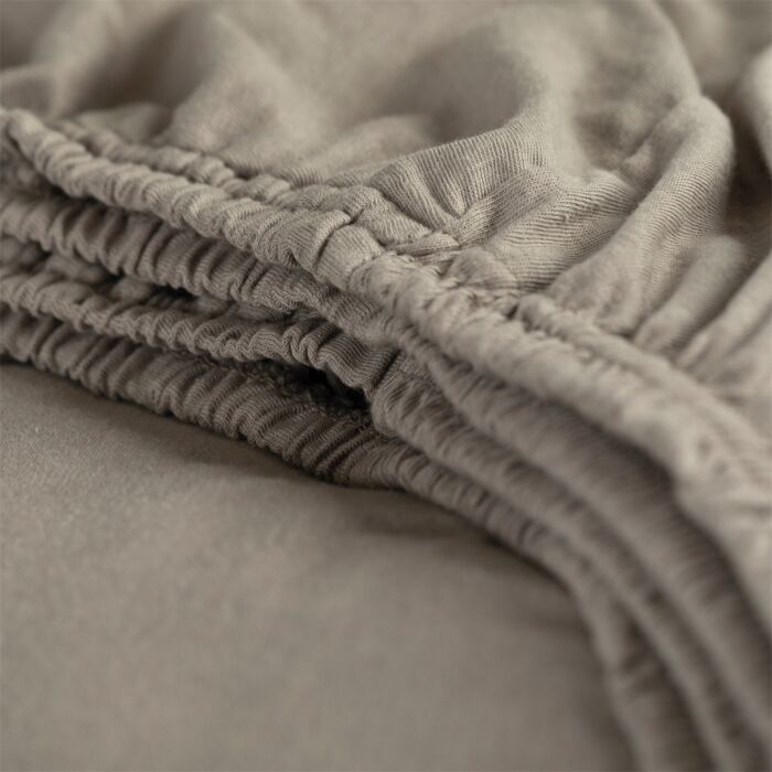 Cinderella spannbettlaken 70x200cm jersey taupe (bis 25cm)