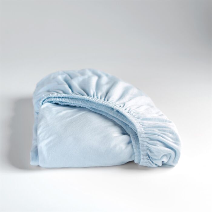 Cinderella spannbettlaken 140x200cm jersey himmelblau (bis 25cm)