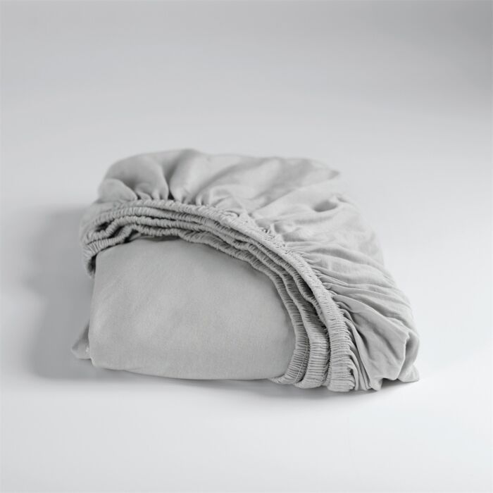 Cinderella spannbettlaken 180x200/210cm jersey hellgrau (bis 25cm)