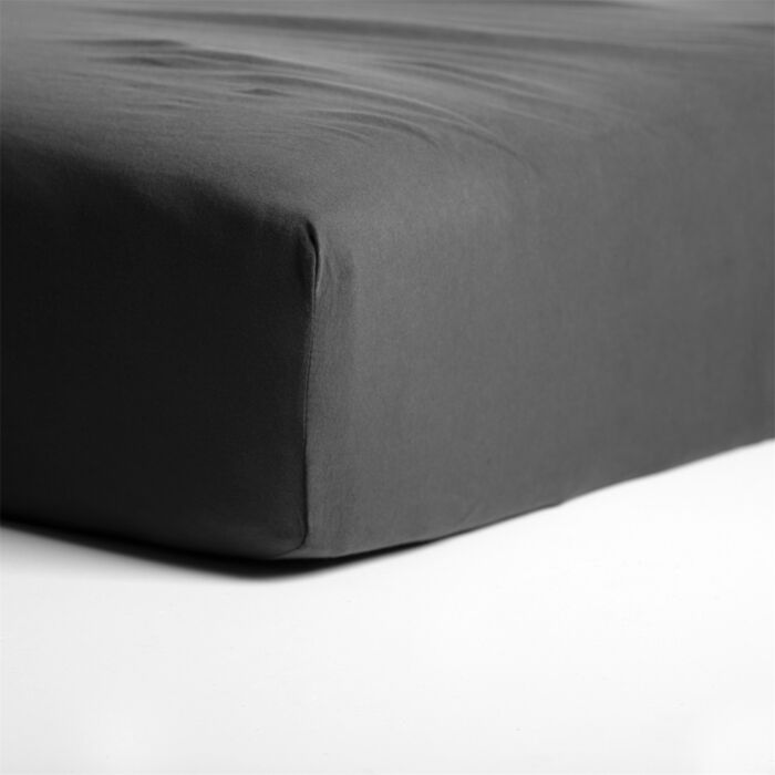 Cinderella spannbettlaken 80x200cm jersey anthrazit (bis 25cm)