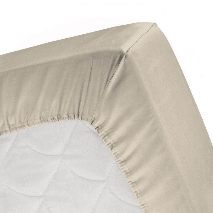 Cinderella spannbettlaken 200x200cm jersey silver sand (bis 25cm)